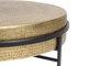 GINER Y COLOMER Table basse avec plateau en bronze et pieds en métal noir